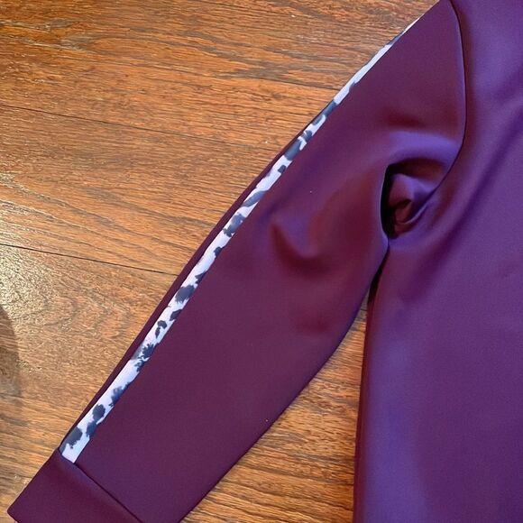 Nicole Miller Sport Purple Crewneck Pullover - Picture 3 of 6